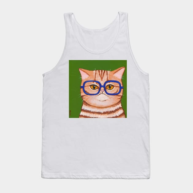 Mr. Fluffernutter Buttersocks Tank Top by KilkennyCat Art